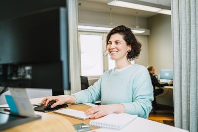 woman working