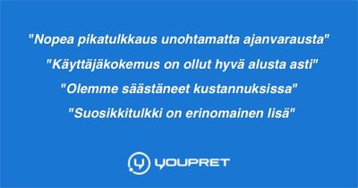 Nopea pikatulkkausmahdollisuus unohtamatta ajanvarausta.